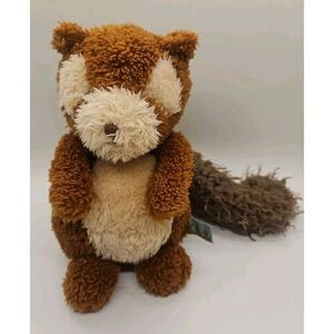 Bunnies By the Bay Stash The Squirrel Plush Brown Stuffed Animal Toy Lovey 9"